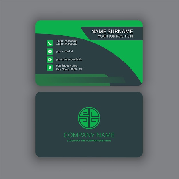 Vector professional and creative business card template