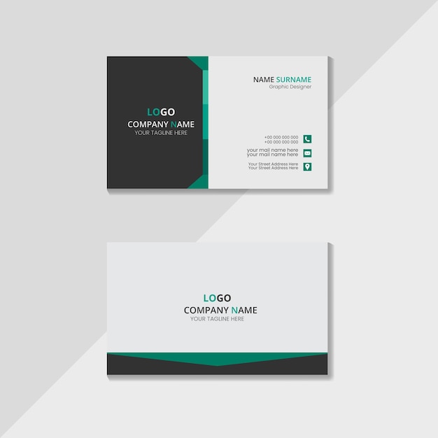 Vector professional creative business card template