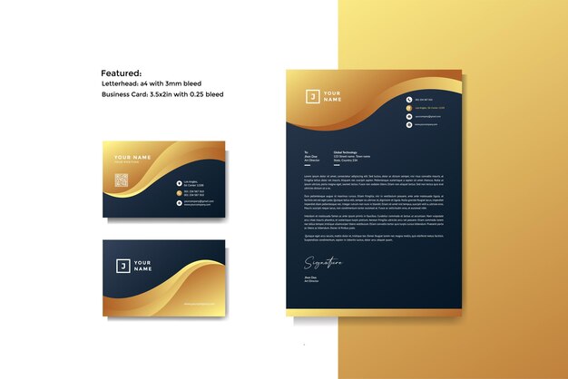 Vector professional creative business card vector template