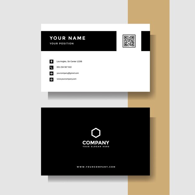 Professional creative business card vector template