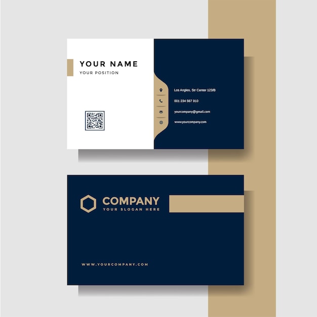 Vector professional creative business card vector template