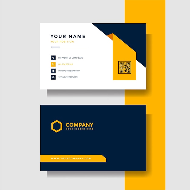 Professional creative business card vector template