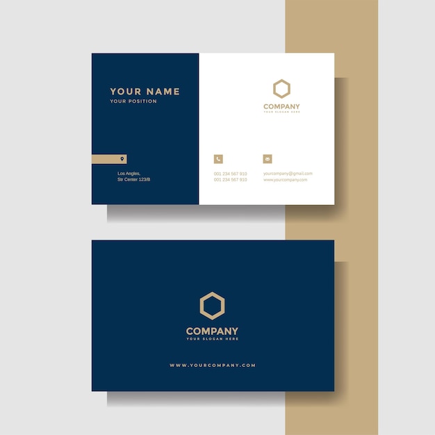 Professional creative business card vector template