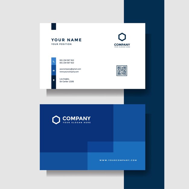 Vector professional creative business card vector template