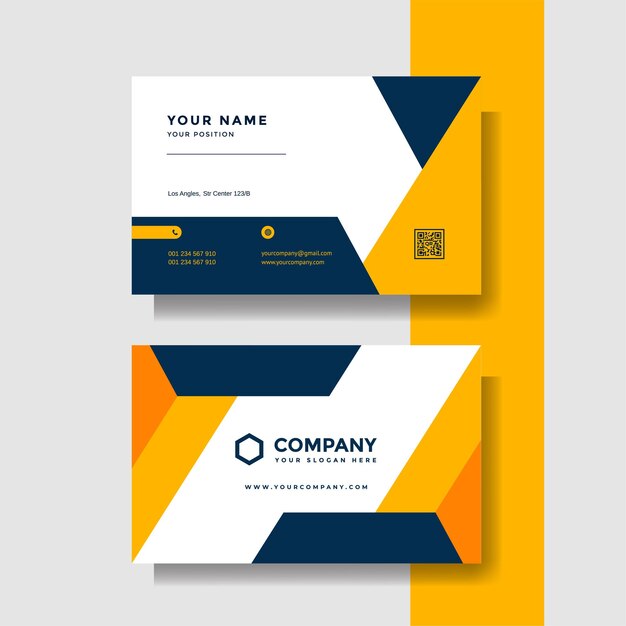 Professional creative business card vector template