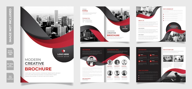 Professional and creative corporate business brochure minimalist design print template