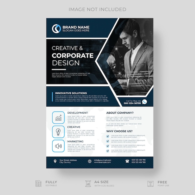 Professional and creative corporate business flyer template