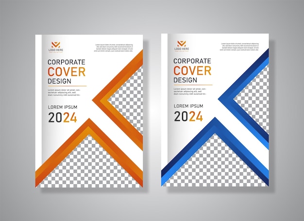 Professional creative corporate Two brochures and cover design