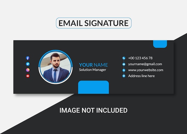 Professional and creative email signature design