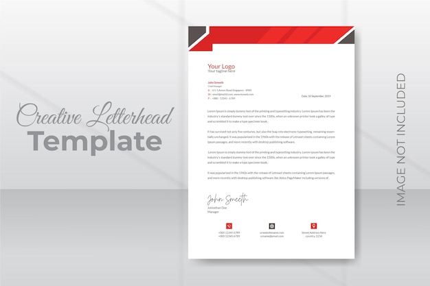 Professional creative letterhead design for business