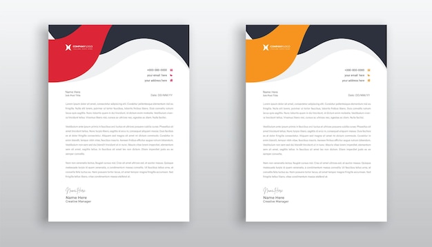 professional creative letterhead template design for your business