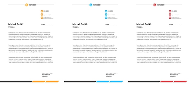 Progettazione di modelli di carta intestata creativa professionale per la tua azienda.