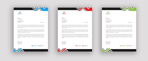 Professional creative letterhead template design