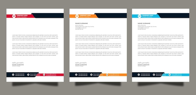 Professional creative letterhead template