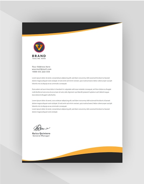 Professional creative letterhead template