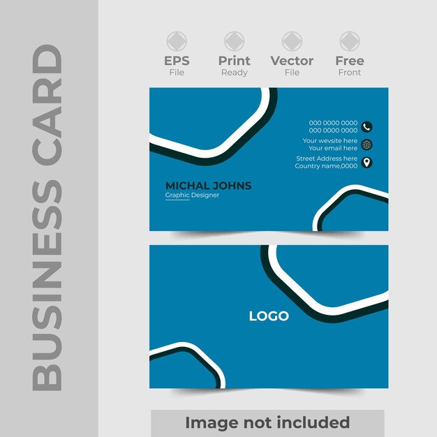 professional Creative and modern business card template Double sided creative business card template