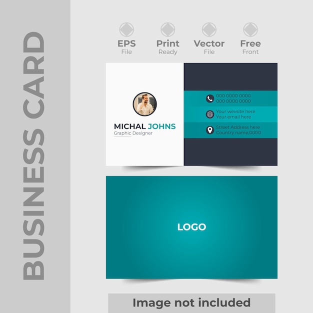 professional Creative and modern business card template Double sided creative business card template