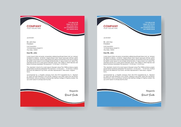 Professional creative and modern letterhead design for your business