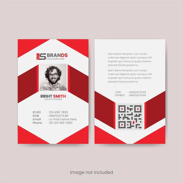 professional creative simple business and corporate modern id card template