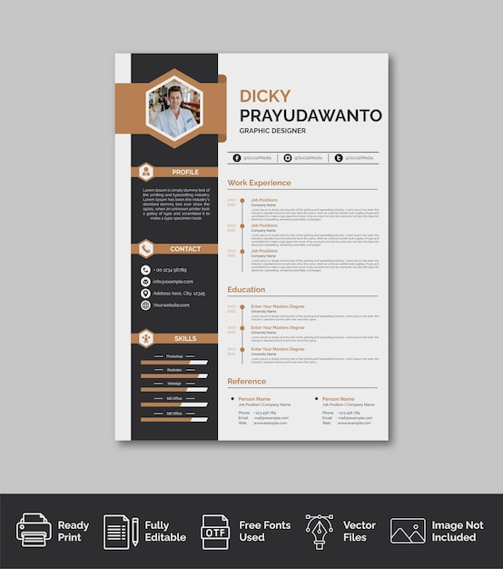 Professional curriculum vitae template