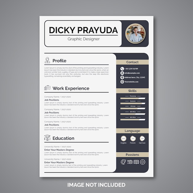 professional curriculum vitae template