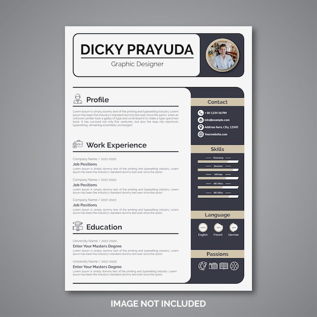 Professional curriculum vitae template