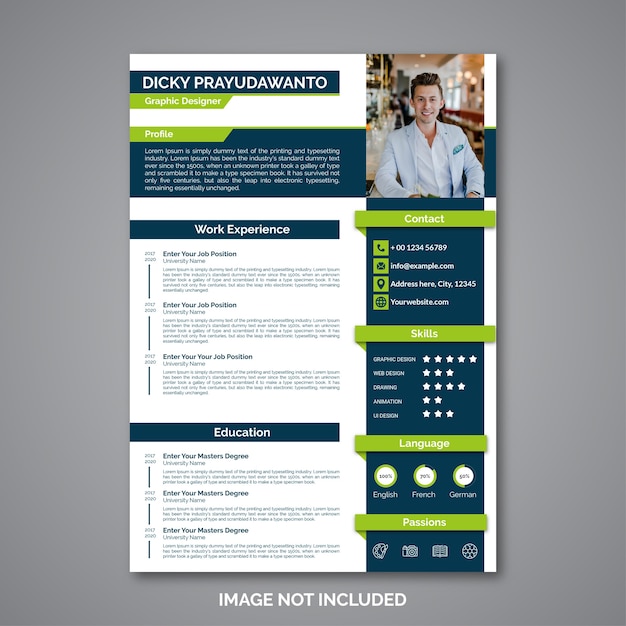 Professional curriculum vitae template