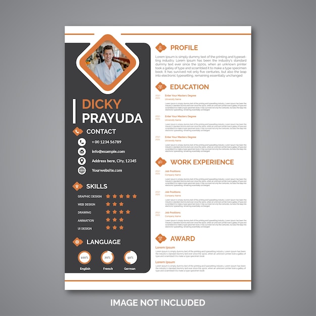 professional curriculum vitae template