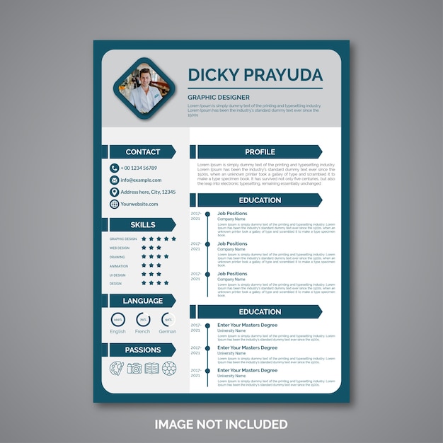 professional curriculum vitae template