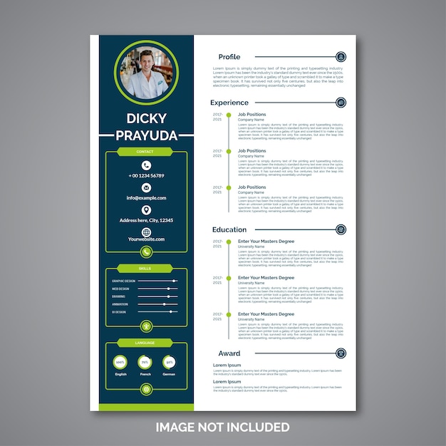 Professional curriculum vitae template