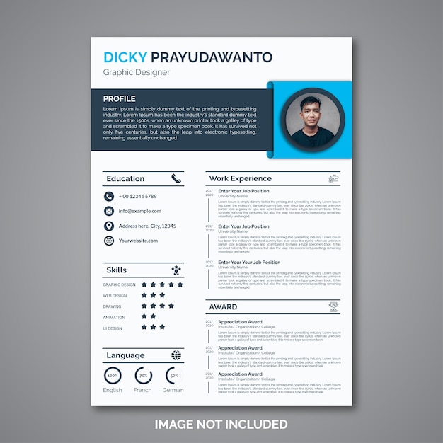 professional curriculum vitae template