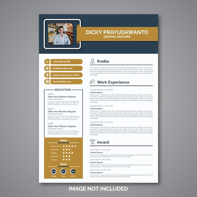 Professional curriculum vitae template