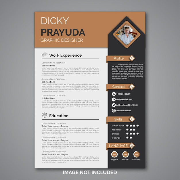 professional curriculum vitae template