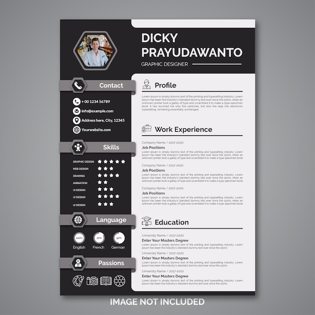 Professional curriculum vitae template