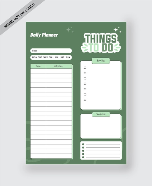 Professional Daily Planner Flyer Template