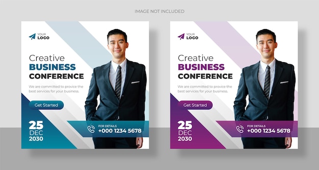 Professional digital marketing agency banner template