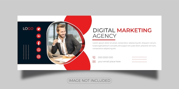 Professional Digital marketing facebook cover banner template