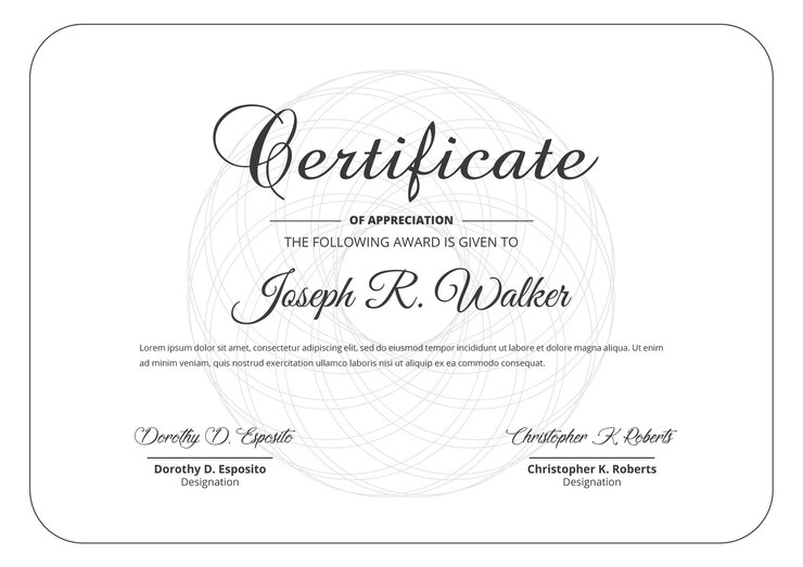 Vector professional diploma certificate template