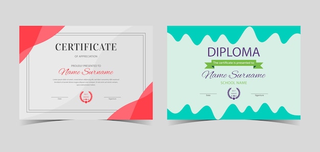 Professional diploma certificate templateCertificate of Appreciation template