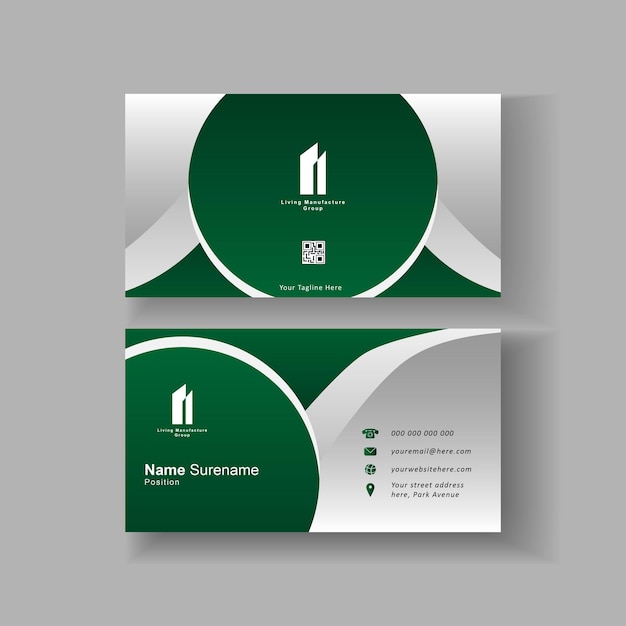 Vector professional elegant business card design template