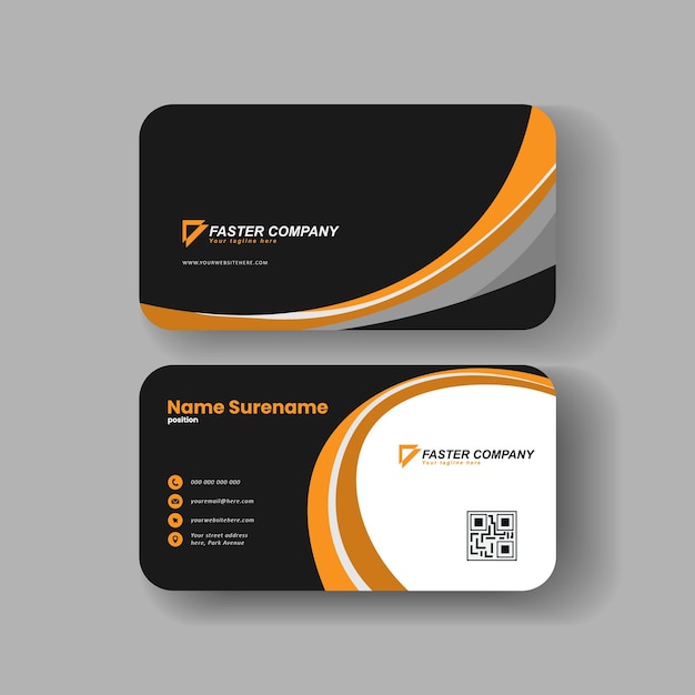 Vector professional elegant business card design template