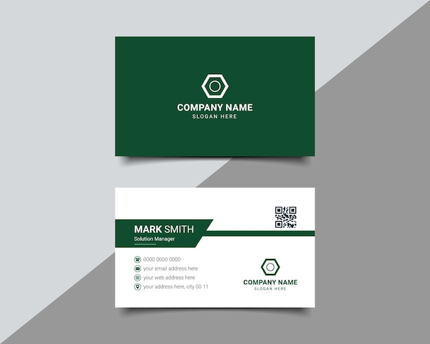 Professional elegant business card design template