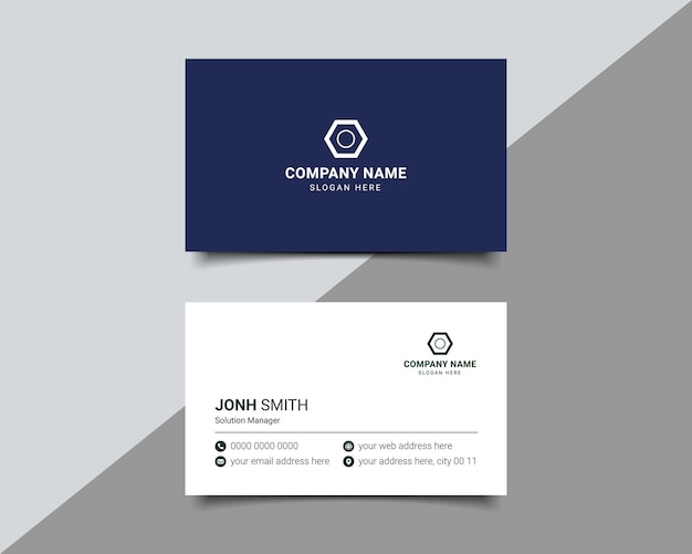 Professional elegant business card design Template
