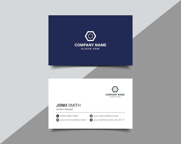 Professional elegant business card design template