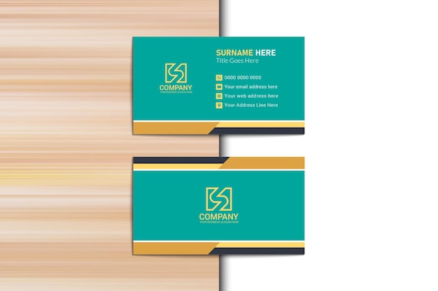 Professional elegant business card design template