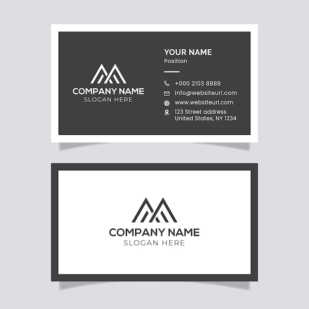 Professional elegant business card design