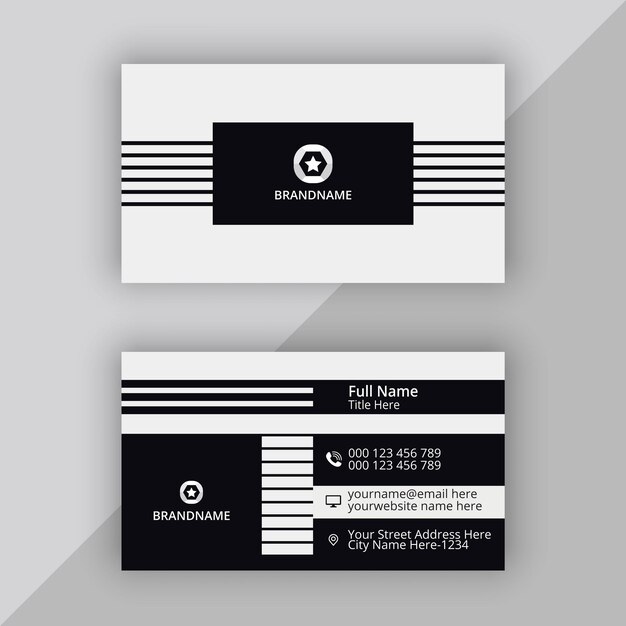 Vector professional elegant business card vector design