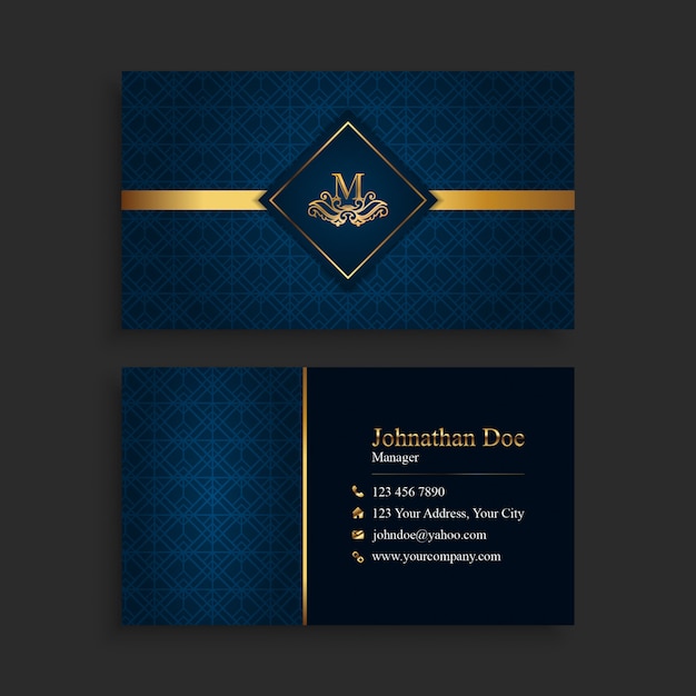 Professional elegant business card