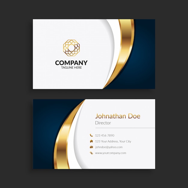 Vector professional elegant business card