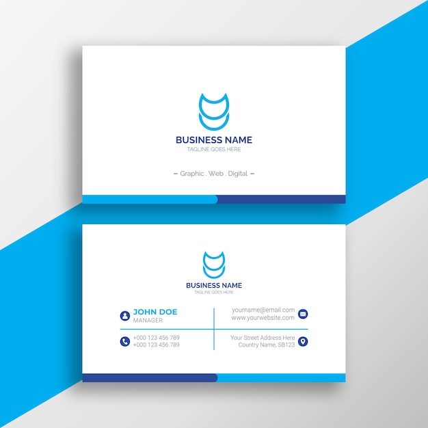 Professional and elegant and creative business card design